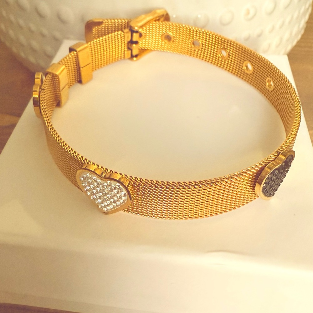 Heart stainless steel bracelet